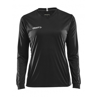 Craft Sport Long Sleeve Shirt (Jersey) Squad Solid - high elasticity, ergonomic design - black Women